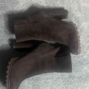 Aldo Black Heeled Boots
